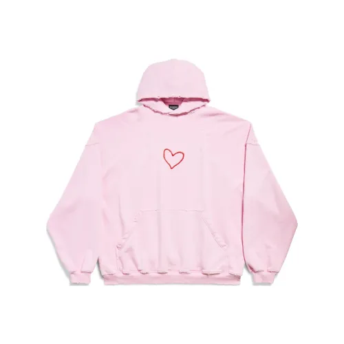Balenciaga Sweatshirt Loose Fit Unisex Light Pink