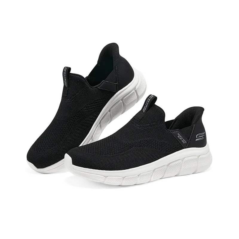 Skechers BOBS Sport Slip Ins Shoes Abrasion Resistant Breathable Low Top Casual Shoes Women's Black-2