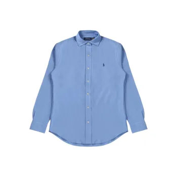 Polo Ralph Lauren Long Sleeve Cotton Honeycomb Texture Sport Shirt