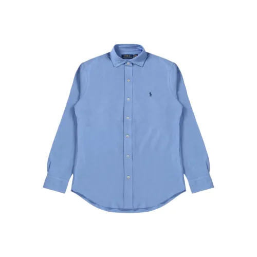 Polo Ralph Lauren Long Sleeve Cotton Honeycomb Texture Sport Shirt