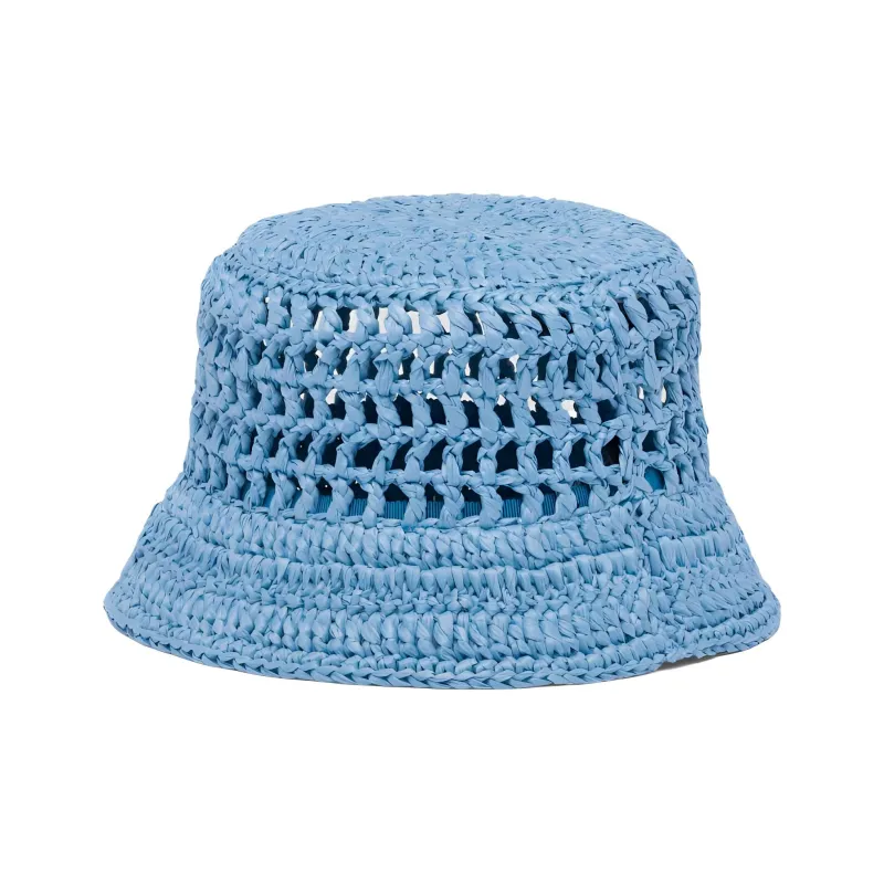 PRADA Raffia Bucket Hat-1