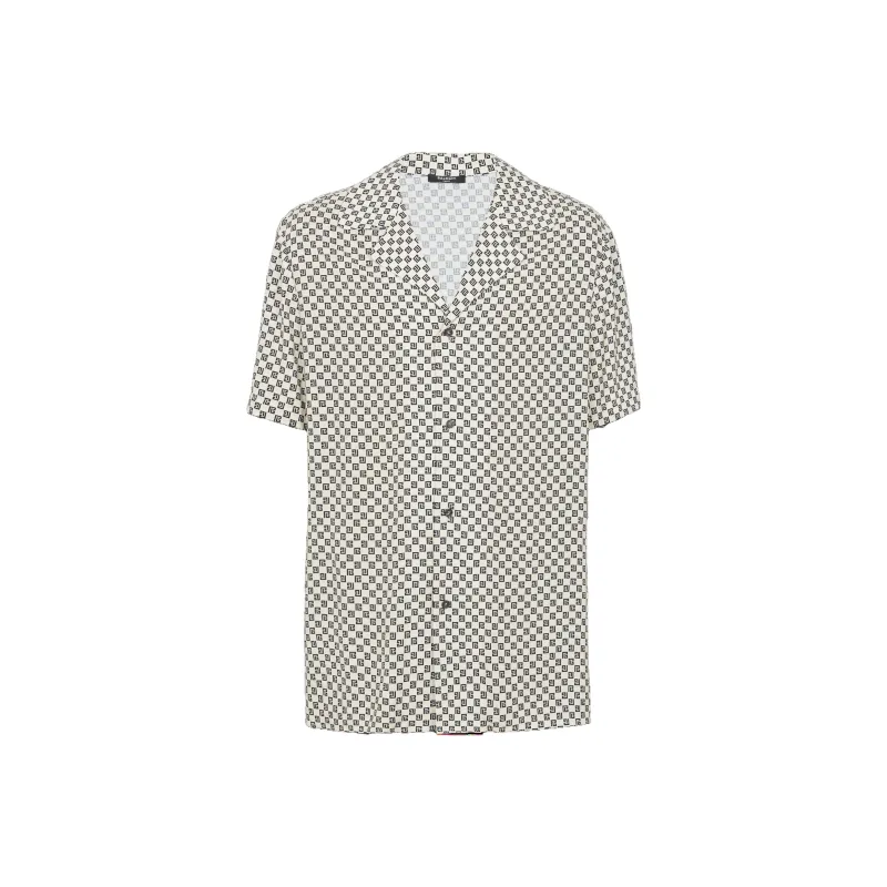BALMAIN Mini Monogram Short Sleeve Shirt-0