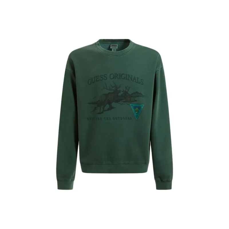 GUESS Sweatshirts Unisex PNGM Green-0