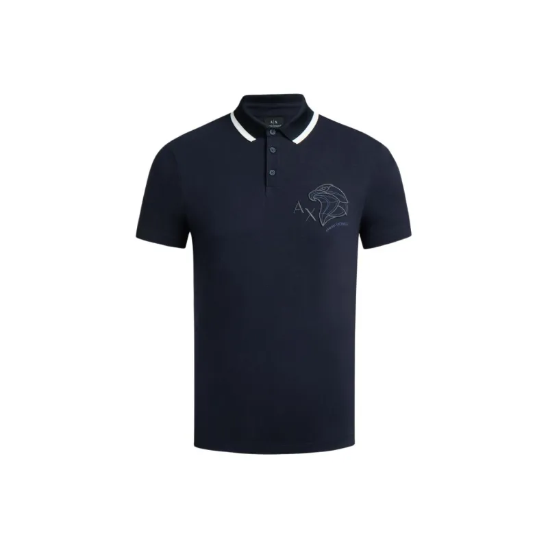 EMPORIO ARMANI SS24 Polo Shirt Men's Blue-0