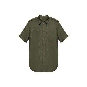Helmut Lang Short Sleeved Epaulet Shirt