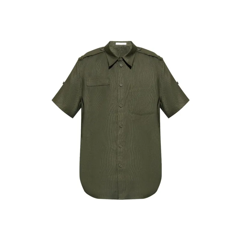 Helmut Lang Short Sleeved Epaulet Shirt-0