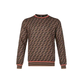 FENDI Sweaters Men Brown