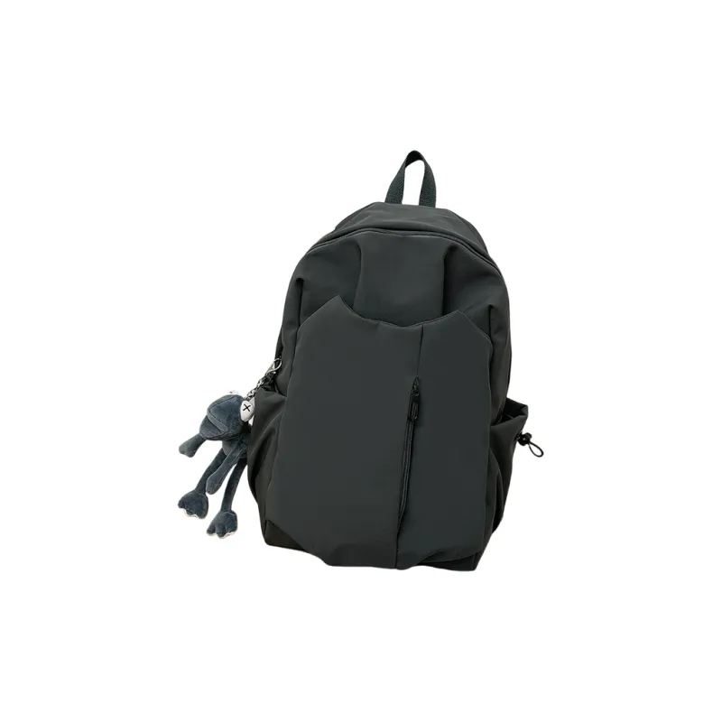 KAMLUI Nylon Backpack Unisex Ecru/Gray/Black/Burgundy-7