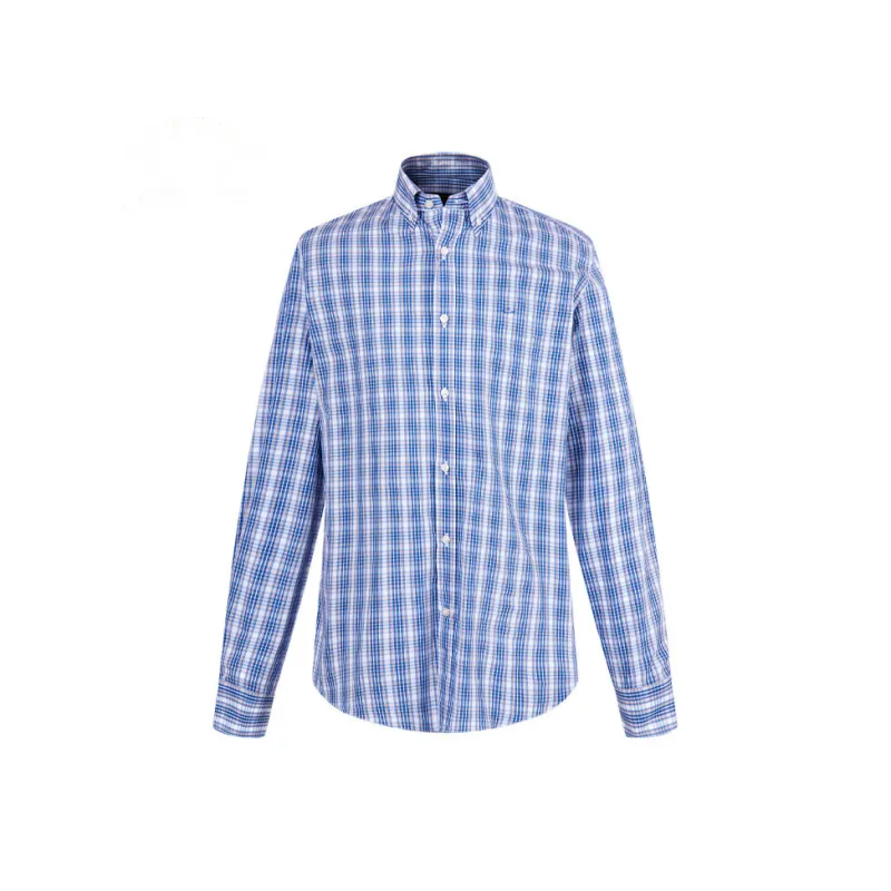Paul & Shark Yachting Shirt Men's Blue Plaid-0