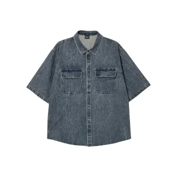 JACK JONES· Shirt Men's A14 Dark Denim Blue