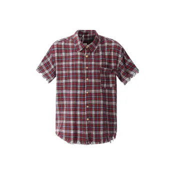 GBXM Shirt Unisex Red Plaid Color