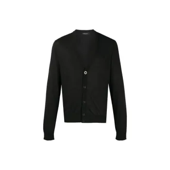 VERSACE Loose Fit Knitwear Men's Black