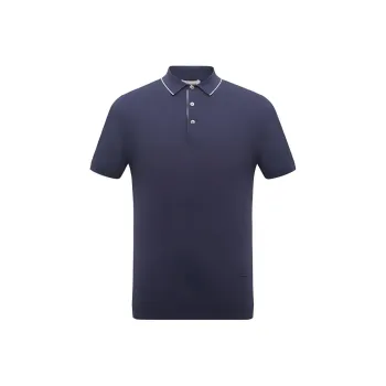 DANIEL HECHTER Polo Shirt Men's Gray Blue