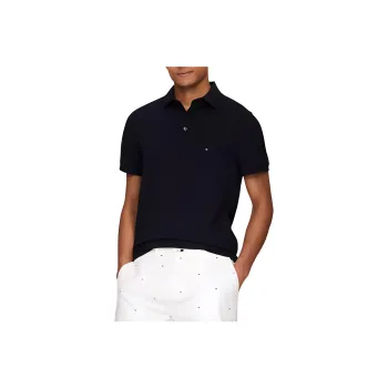 Tommy Hilfiger Slim Fit Tommy Polo Shirt Men's Black
