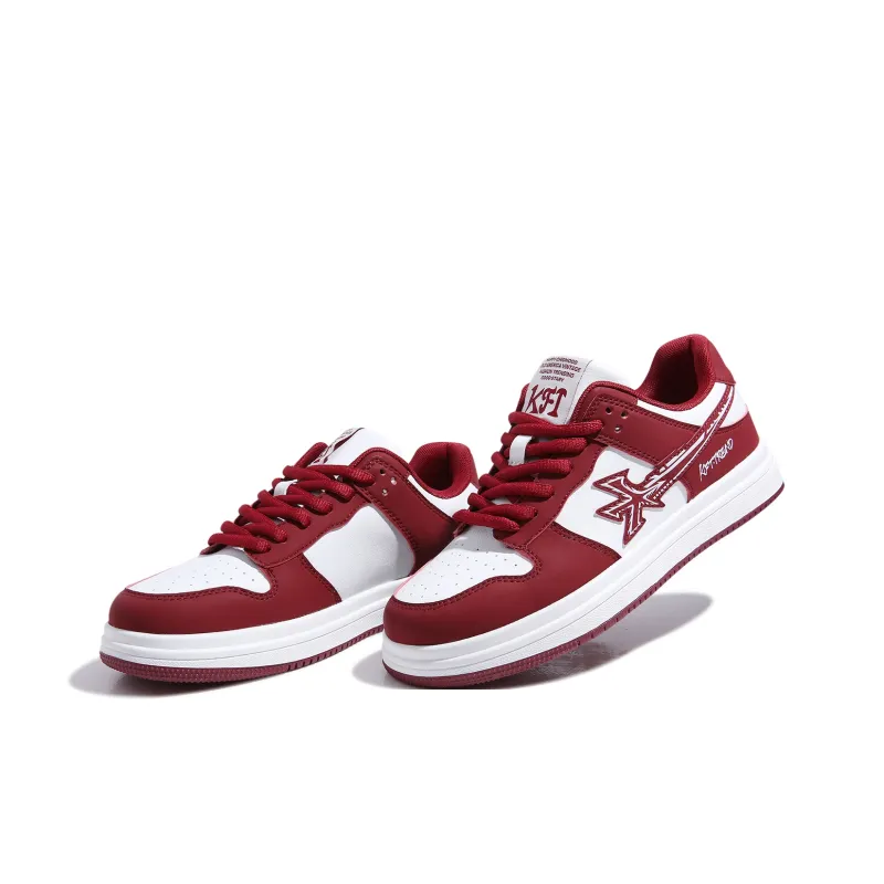 KFT Height Increasing Abrasion Resistant Breathable Slip Resistant Low Top Skateboard Shoes Unisex-2