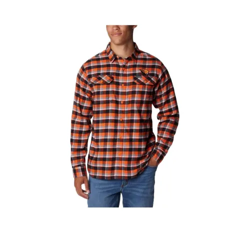 Columbia Collegiate Flare Gun™ Flannel Long Sleeve Shirt Shirt Men's Orange