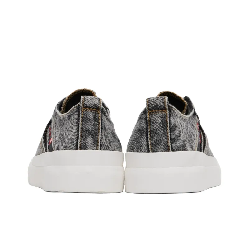 DIESEL S Athos Low Top Canvas Shoes Men's Gray-4