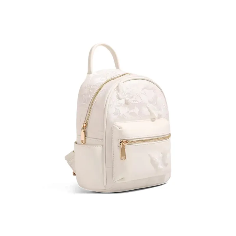 CLEVER& KETCH PU Backpack Regular Women's White/Pink-1