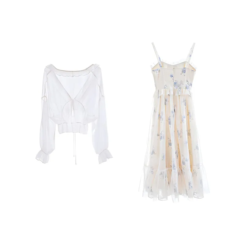 Oudifu Two Piece Skirt Sets Women's-0