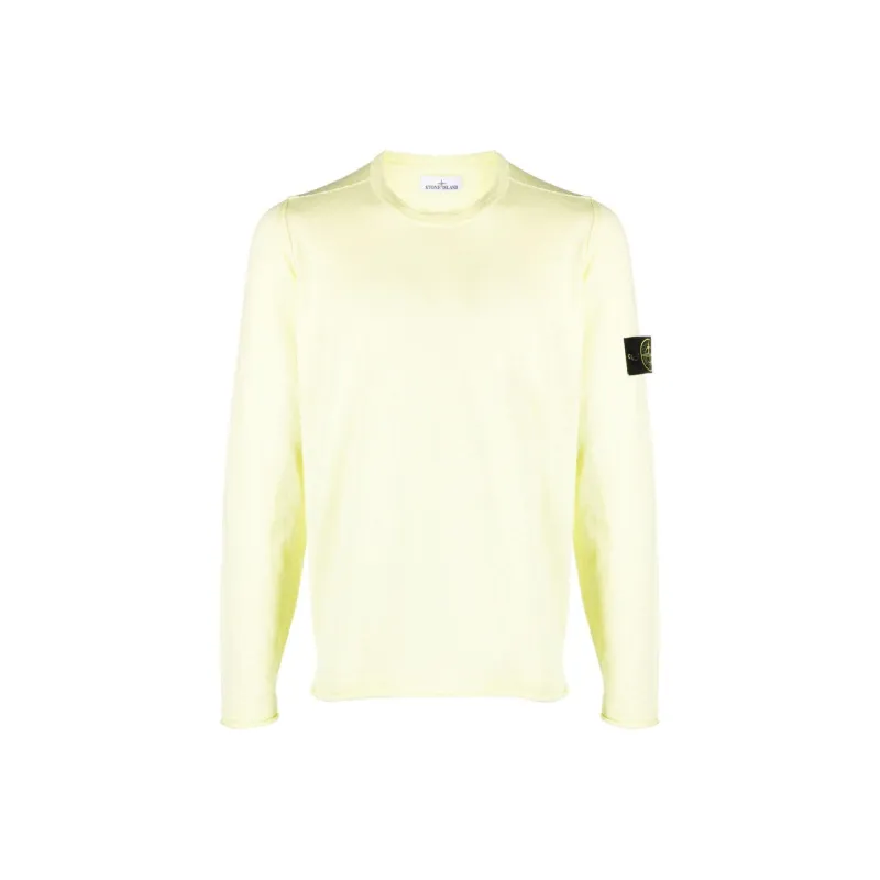 STONE ISLAND Compass appliqué Cotton blend Jumper-0