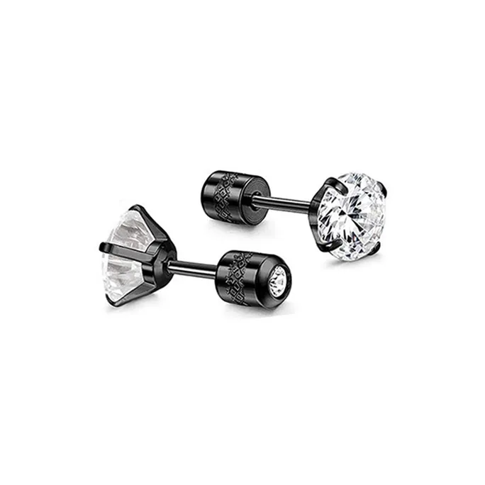 MOREL Stainless Steel Stud Earrings Unisex-0