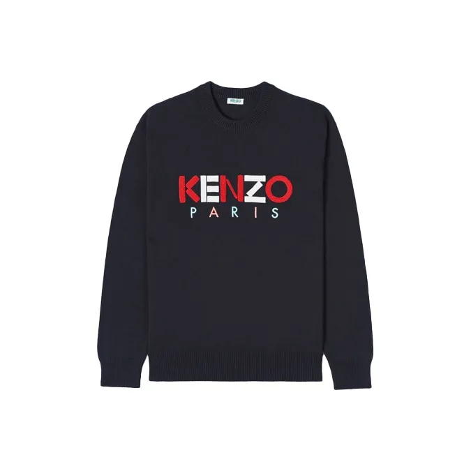 KENZO Letter Logo Sweaters Men Black-0