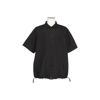 Sacai Drawstring Hem Poplin Shirt