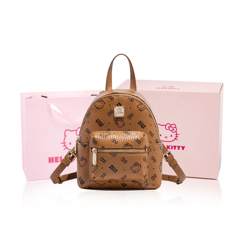 MESUCA Sanrio Hello Kitty Collaboration Kitty Series PU Backpack Women's Multicolor-5