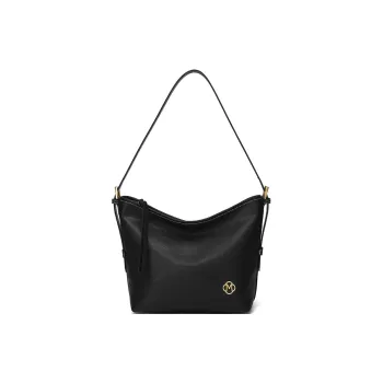 MEXICAN Artificial Leather Underarm Shoulder Bag, Crossbody Bag, Bucket Bag Women's Black/Brown