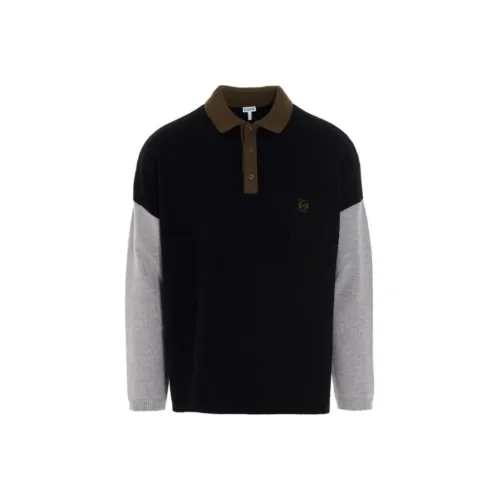 LOEWE SS21 Loose Fit Knitwear Men's Black
