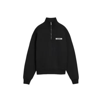 Jacquemus The Gros Grain Zipped Rollneck Sweatshirt