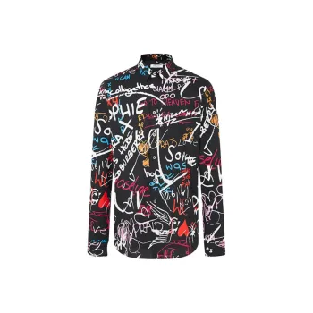 DEGAIA Shirts Men Black