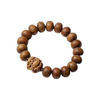 Zhiyi Green Sandalwood Wooden Bracelets Unisex
