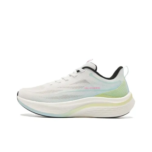 QIAODAN Q LITE 6.0 Running Shoes Women's Low Top White Blue Green