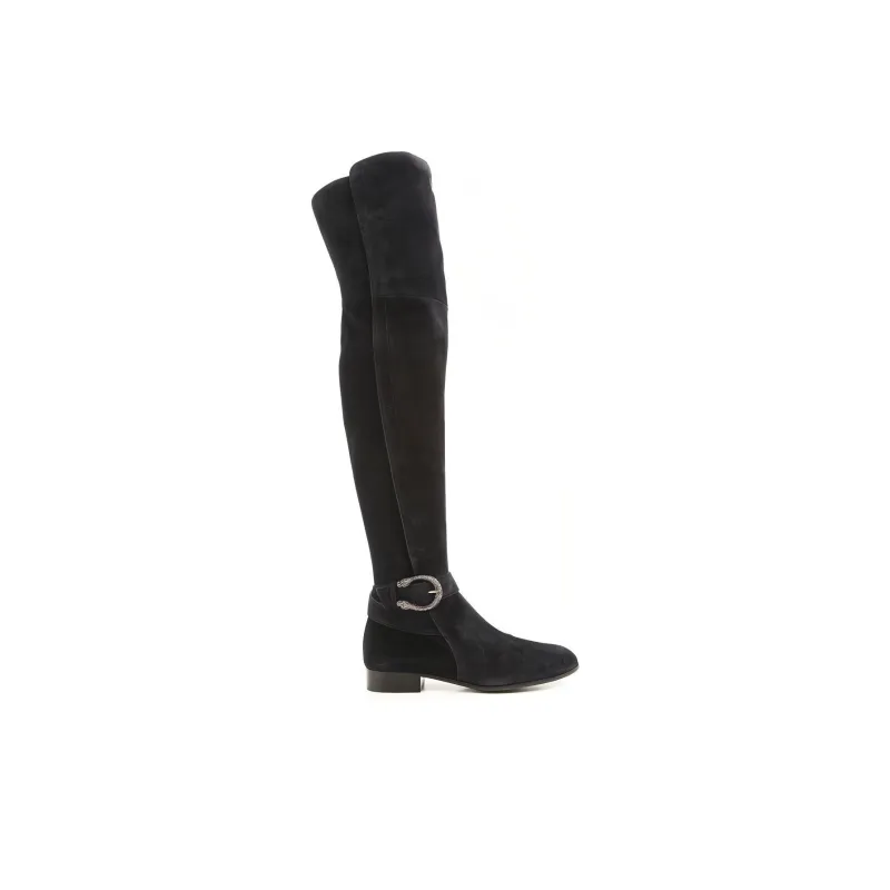GUCCI Over-the-knee Boots Women's Black-1
