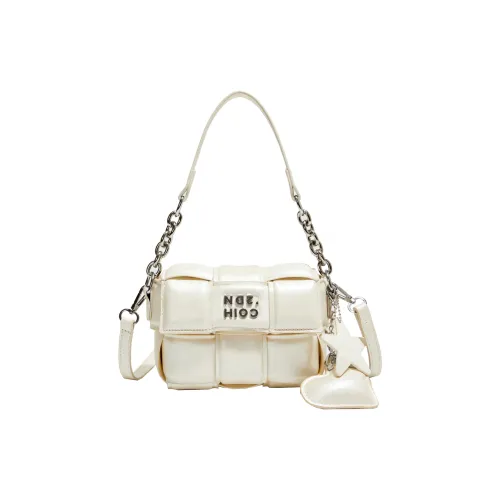 Single Warehouse PU One Shoulder Handbag Regular Women's Ecru/Silver/Pink/Black