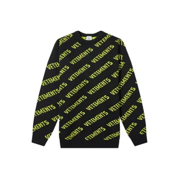 Vetements Monogram Knitted Jumper