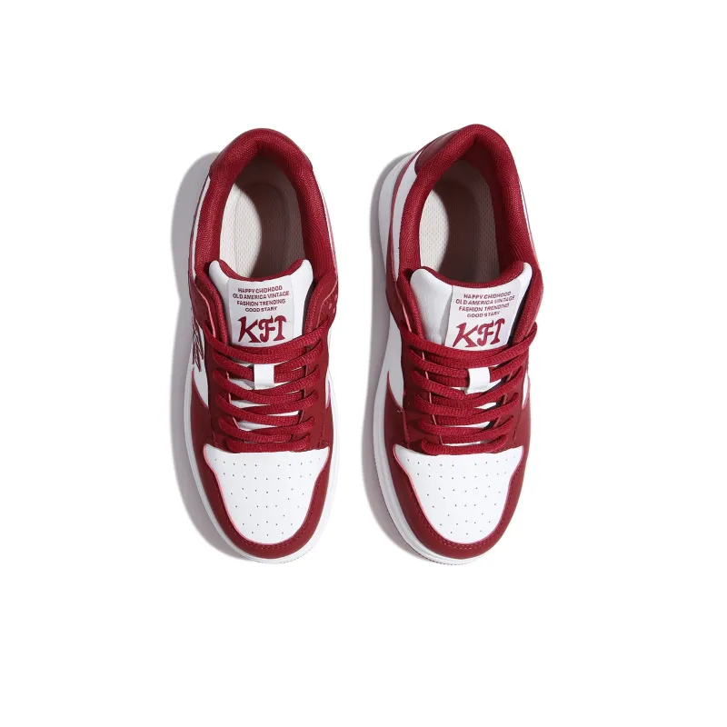 KFT Height Increasing Abrasion Resistant Breathable Slip Resistant Low Top Skateboard Shoes Unisex-3