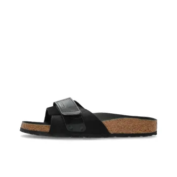 Birkenstock Oita Slip Resistant Abrasion Resistant Slide Slippers Women's Black Narrow