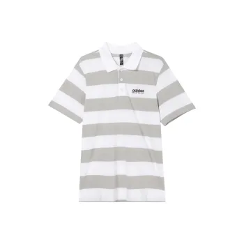 Adidas Polo Shirt Men's White/Light Gray