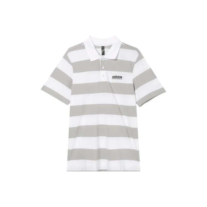 Adidas Polo Shirt Men's White/Light Gray-0