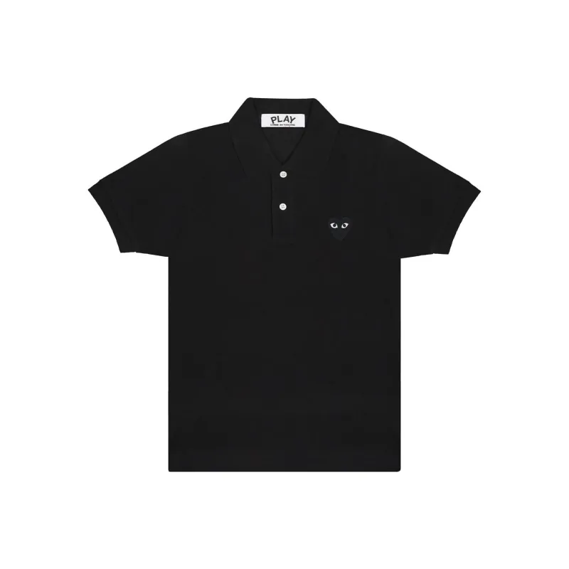 CDG Play SS24 Polo Shirt Unisex Black-0