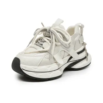 KEJIANNI Cushioning, Slip Resistant, Abrasion Resistant, Lightweight Low Top Chunky Sneakers Women's