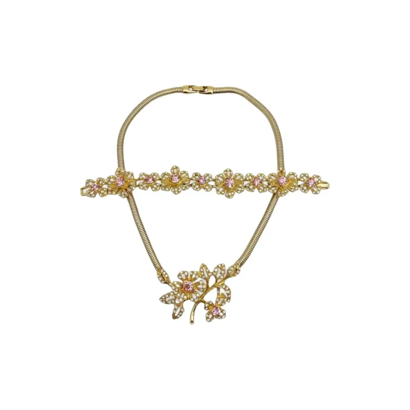 Givenchy Floral Necklace Set Set Of Two-0