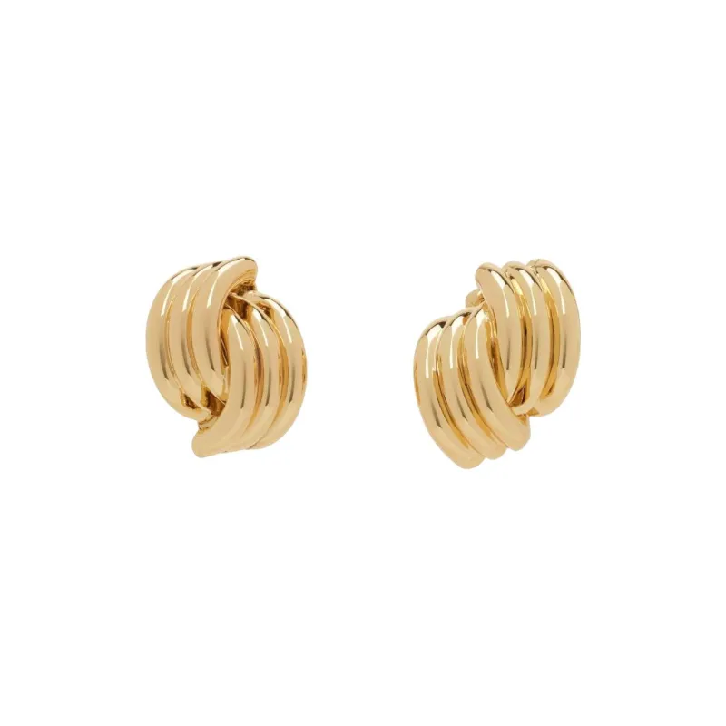 Anine Bing 14K Gold, Brass, Gold Plated Earrings Women's Gold-0
