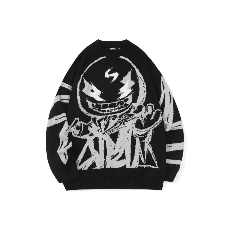 GENANX Sweaters Unisex Black-0