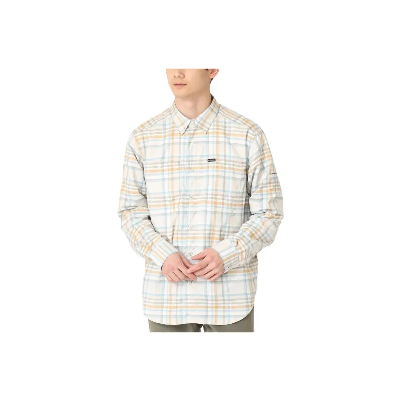Columbia Shirt Men's Light Yellow-0