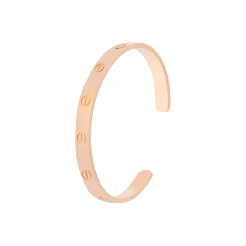 CARTIER LOVE Series 18K Rose Gold Bangles Unisex