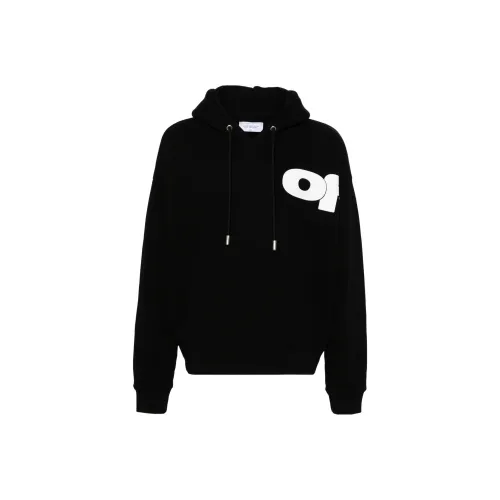 OFF WHITE Shared Logo Drawstring Hoodie