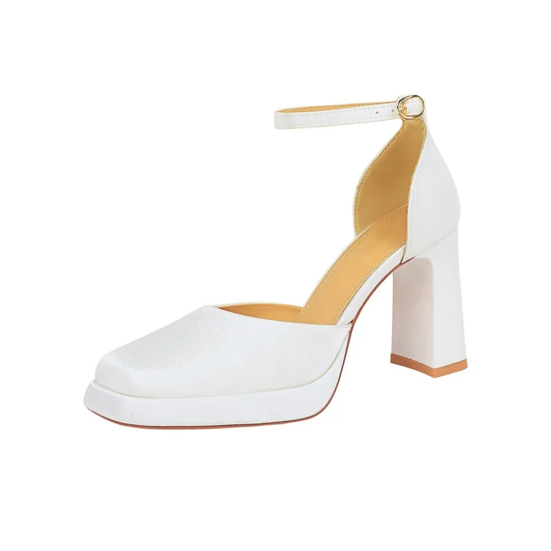 YAFEI XUANYU Chunky Heel High Heels Women's-12